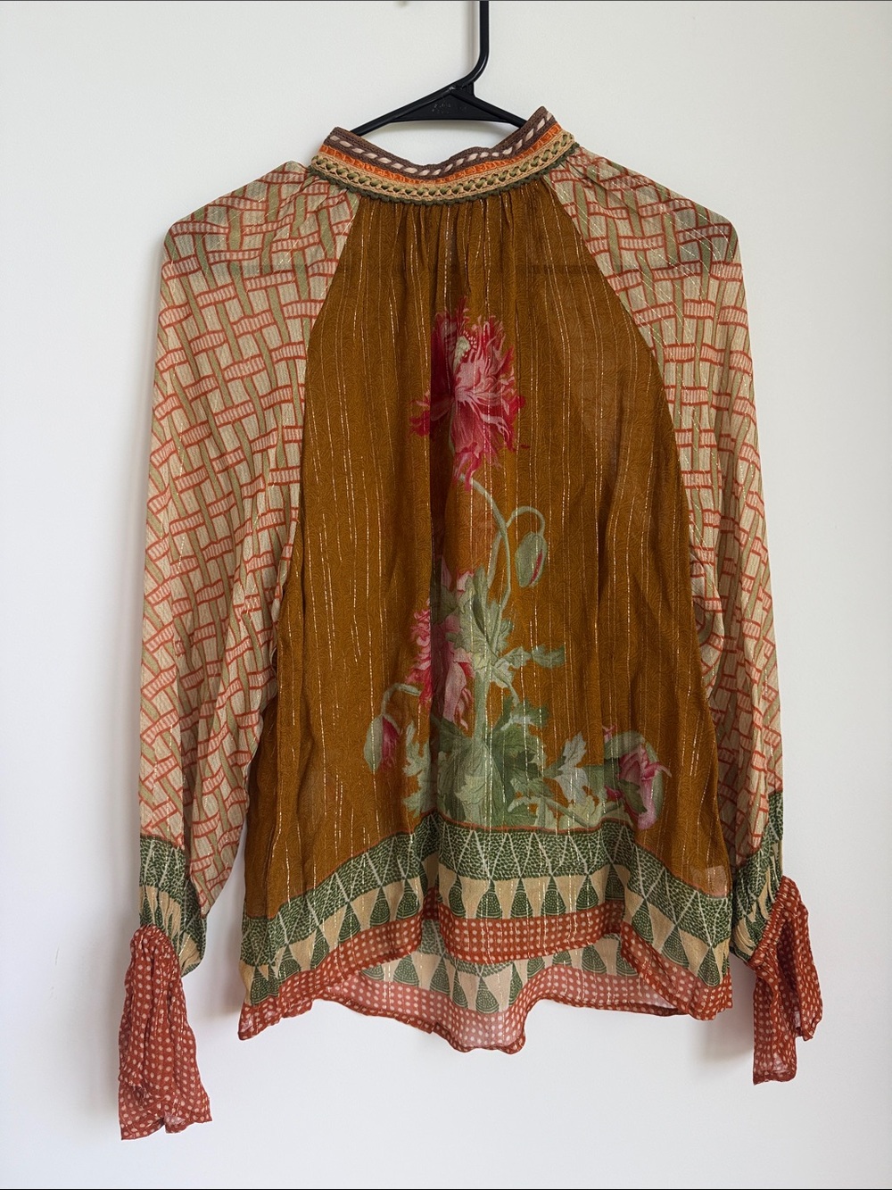 Anthropologie blink floral boho blouse - Picture 2 of 4